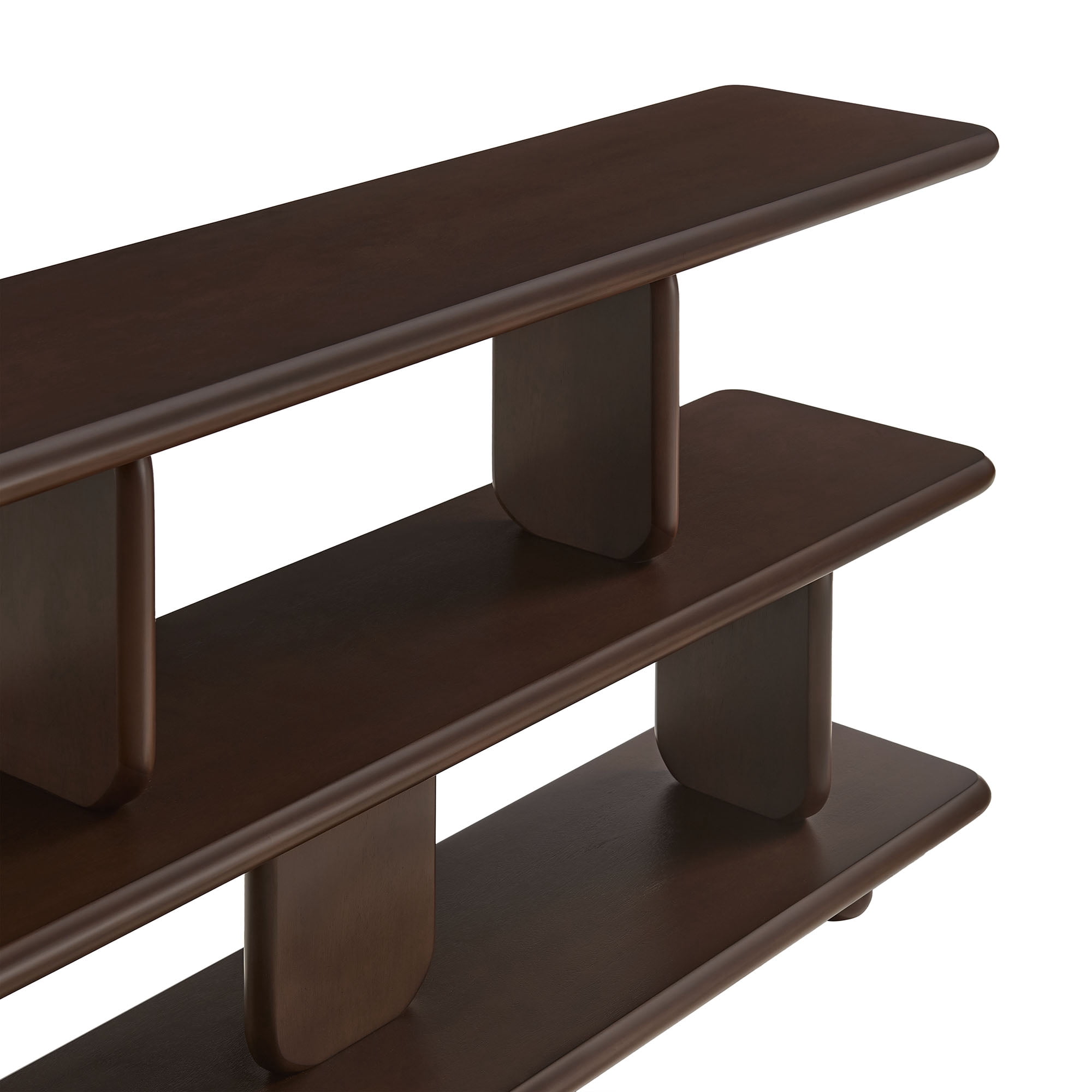 Modway Lyle Bookshelf in Walnut
