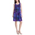 thumbnail image 2 of FORMRS Summer Dress for Women Loose U Neck Sleeveless Midi Beach Sundresses with Pockets, Purple Mushrooms Pattern, 2 of 8