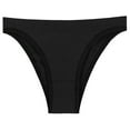 thumbnail image 2 of B91xZ Strings pour Femmes Confort Extensible Hipster sous-Vêtements,TG Noir, 2 of 3