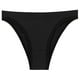 thumbnail image 2 of Gibobby Bragas Bikini Elásticas Pantalones en T elásticos sin costuras cintura abdominal para mujer, bragas finas finas cintura Color sólido sin costuras（Negro， M), 2 of 3