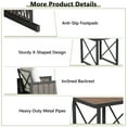 thumbnail image 4 of Gymax Outdoor 3 Pieces Patio Rattan Chair & Coffee Table Set Furniture Set Backyard Poolside, 4 of 5