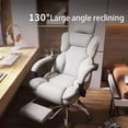 thumbnail image 3 of Office chair, conference chair, leisure chair, game chair, computer internet cafe, PU leather revolving belt footrest My Lux Decor Round, 3 of 28