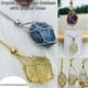 thumbnail image 3 of Minnieouse Agregue un toque de elegancia a un collar con colgante de cadena para mujer con materiales únicos de collar de piedra natural Ropa, zapatos y accesorios Miscelánea Verde, 3 of 6