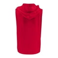 thumbnail image 3 of DuoJiaJ Women's Summer New Fitness Wear Vest Sports Hooded Sleeveless Jacket Vest Women Winter Coat Red S, 3 of 3