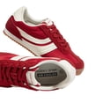 thumbnail image 3 of LUCKY STEP Retro Sneakers Thin Sole Lace up Lightweight Casual Shoes,Red,Womens, 3 of 6