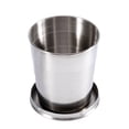 thumbnail image 6 of Stainless Steel Collapsible Cup with Keychain Portable Folding Cup for Camping Travel Outdoor Hiking 240ml (L), 6 of 8
