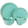 thumbnail image 1 of American Atelier Ensemble de Vaisselle Bleu Madelyn 16 Pcs, Aqua, 1 of 3