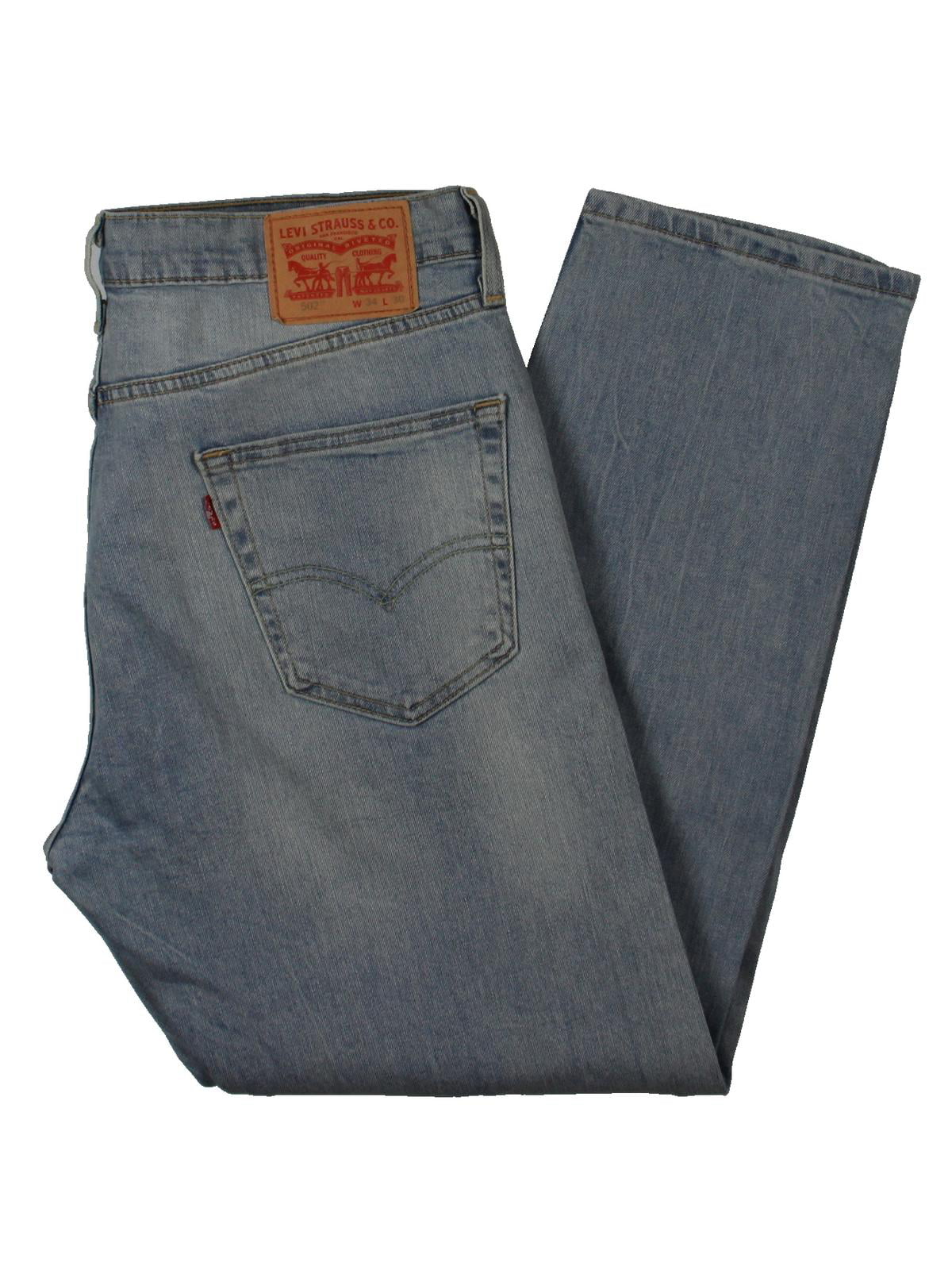 Levi's Mens 502 Regular Fit Stretch Tapered Jeans - Walmart.com