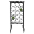 thumbnail image 3 of Wine Racks Cabinets, Industrial Style Free Standing Wine Holder 15 Bottles Wine Storage Rack Shelf Organizer Kit With Hex Wrench Foot Pad, 15.9 X 13 X 29.1in, 3 of 8