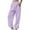 Purple, variant on Women's Fleece Lined Sweatpants with Pockets, High Waist Drawstring Joggers for Athletic Workout and Casual Wear, Thermal Warm Pants for Autumn Winter, Plus Size Comfortable Sports Pants Blue L