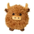 thumbnail image 2 of Cute Cow Scottish Cow Stuffed Animal with Keychain Option Soft Cuddly Bull Plushie for Kids & Adults As Home, 2 of 6