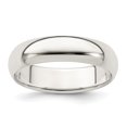 thumbnail image 1 of Bague Alliance Classique en Argent Sterling 925 5 mm Demi-Ronde Taille 13,5, 1 of 6