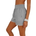 thumbnail image 5 of BUIGTTKLOP Shorts for Women Summer Casual Elastic High Waisted Dressy Lounge Shorts Comfy Bottoms 2026 Beach Vacation Clothes, 5 of 6