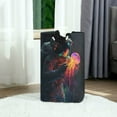 thumbnail image 6 of Yayeee Freestanding Laundry Hamper with Handle Collapsible Large Storage Basket for Clothes, Black Astronaut, 6 of 7