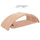 thumbnail image 4 of Arco de flocado semicircular sin costuras antideslizante ángulo anti-hombro no puede permitirse el lujo de empacar percha de ropa para el hogar de gamuza, 4 of 6