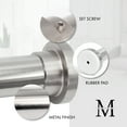Meriville 1inch Diameter Metal Spring Tension Rod, Adjustable Length