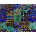 thumbnail image 5 of oneOone Tissu Georgette Viscose Vert Mer Patchwork Paisley Matériel de Robe Tissu Imprimé Tissu au Mètre 42 Pouces de Large, 5 of 5