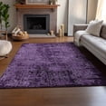 thumbnail image 6 of Addison Rugs Mayfield Washable Transitional Organic Purple Rectangle Rug, 10' x 14', 6 of 6