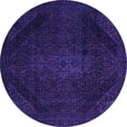 thumbnail image 1 of Ahgly Company Indoor Round Abstract Purple Modern Area Rugs, 7' Round, 1 of 4