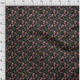 thumbnail image 4 of oneOone Polyester Spandex Dark Peach Fabric Floral Sewing Craft Projects Fabric Prints By Yard 56 Inch Wide, 4 of 5