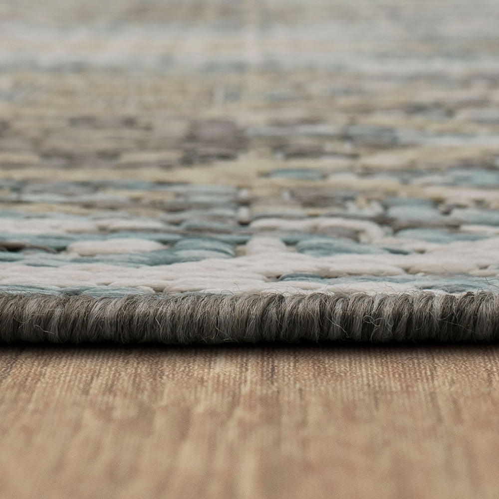 Mohawk Home Ronda Outdoor Area Rug, Light Grey, 4' x 5' 6"