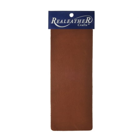 UPC: 0870192001976 | Realeather Deertan Leather Trim Piece 9 x 3 Brown