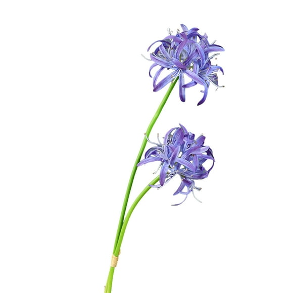 Grandest Birch 6Pcs Artificial Red Spider Lily Realistic Fake Silk Flower Wedding Home Office Table Centerpiece Faux Floral Branch Flower Arrangement Decoration,Blue Purple