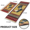Rooster Kitchen Rugs Farmhouse Style Kitchen Mats for Floor Anti
