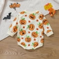 thumbnail image 4 of SYNPOS 0-24M Halloween Baby Girl Boy Sweatshirts Long Sleeve Romper Pullover Top Fall Clothes, 4 of 8
