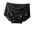 thumbnail image 2 of HVOBTTY Breathable Panties for Women, Womens Underwear, Women's Loose Seamless Mid-waist Breathable and Comfortable Briefs Black, XXL, 2 of 3