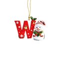 thumbnail image 2 of Dongrens Snowman Christmas Ornaments, Cute Flat Christmas Tree Letter Decoration, W, 2 of 4