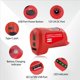 thumbnail image 4 of 3X Adaptador de Fuente de Alimentación de Batería N12 para Adaptador de Cargador de Rueda Eléctrica de Batería de 12 V con Puerto de 12 V CC Puerto USB2.0, 4 of 5
