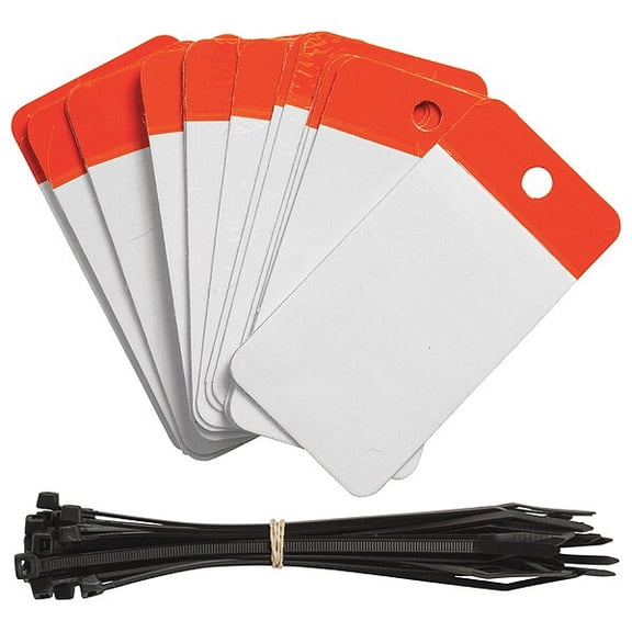 Brady Blank Tag,Polyester,Colored,PK25 102002