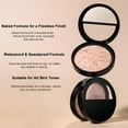 thumbnail image 3 of Makeup Setting Powder, Baked Powder Foundation, Color Correcting Powder, Luminous Finish Waterproof Sweatproof Conceal Foundation, Buildable Light to Medium Makeup Converage for Face, Matte Finished, 3 of 7