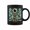 Black, variant on Yorkie Dog Howling At Solar Eclipse Coffee Mugs
