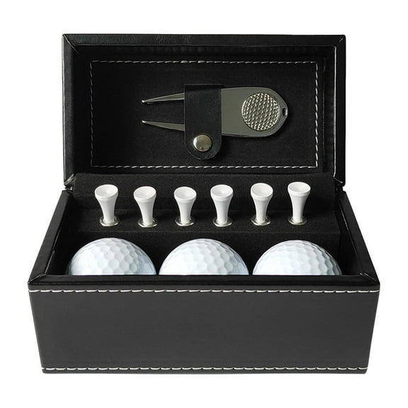 Juego de Regalo de Pelotas y Tees de Golf DYNWAVEMX 6 Tees Juego de Accesorios de Golf Herramienta de División de Golf