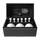 thumbnail image 1 of Juego de regalo de pelotas de golf, herramienta de metal para hacer divots, pelotas de golf, 6 tees de golf, regalo de golf para hombres Herramienta de división plateada, 1 of 9