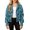 Sky Blue, variant on Ticikt Girls Western Style Suede Jacket, Lapel Long Sleeve Fringe Cropped Coat for Kids 5-14Y