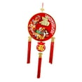 thumbnail image 3 of Tachiuwa 3D Chinese Dragon New Year Hanging Decoration 2024 Lunar Year Traditional 39x15inch with Tassel for Dinning Room Accessories Style B, 3 of 10