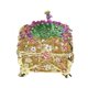 thumbnail image 2 of Joyero de pavo real, joyero de escritorio, adorno elegante. Dorado, 2 of 9