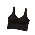 thumbnail image 2 of Lilgiuy Women's sleep Yoga vest sports leisure elastic rimless underwear，Black， Winter Clothes for 2022, 2 of 2
