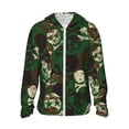 thumbnail image 2 of Lsque Camouflage Skull UPF 50+ Lightweight Sun Protection Men's Women's Long Sleeve Shirt, Hoodie Performance -X-Large, 2 of 9