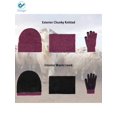 thumbnail image 6 of Deago Winter Beanie Hat Scarf Touchscreen Gloves Set for Men and Women, Beanie Gloves Neck Warmer Set with Warm Knit Fleece Lined (Rose Red), 6 of 8