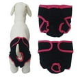 thumbnail image 1 of Easy Put On/Off 1 pcs Soft Cotton Washable for Small,Medium,Large Dog Dog Physiological Pants Dog Diapers Pet Underwear Dog Sanitary Briefs BLACK XS, 1 of 8