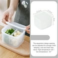 thumbnail image 3 of Vented Produce Keeper | Fresh Vegetable Storage Container with Drainage Tray | Kitchen Refrigerator Organizer Box for Onions Garlic Fruits | 1-Pack, 3 of 3