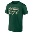 thumbnail image 2 of Men's  Hunter Green Milwaukee Bucks Hometown Collection Cream City T-Shirt, 2 of 3