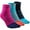 Black, Turquoise, Rose, variant on Coolmax Toe Socks Women Finger Athletic Running Ankle Socks Quick Dry,3 Pairs,S