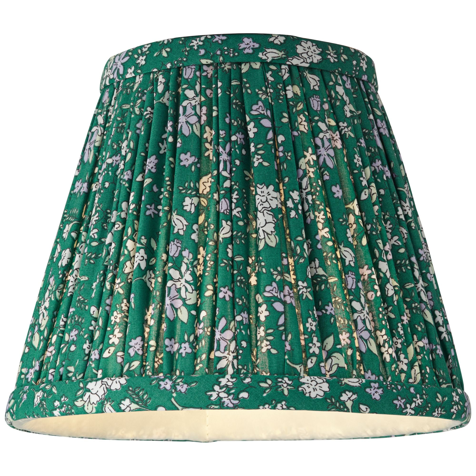 Springcrest 3 1/2" Top x 6" Bottom x 5" High x 5" Slant Print Lamp Shade Replacement Set of 6 Green Violet Floral Clip On Candelabra