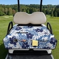 thumbnail image 2 of Uorisanigo Golf Cart Seat Covers Non-Slip Blue Hibiscus Flowers Golf Cart Seat Towel Blanket Soft and Comfortable Accessories Suitable for EZGO, Club Car & More 2-Seat Carts, 2 of 6