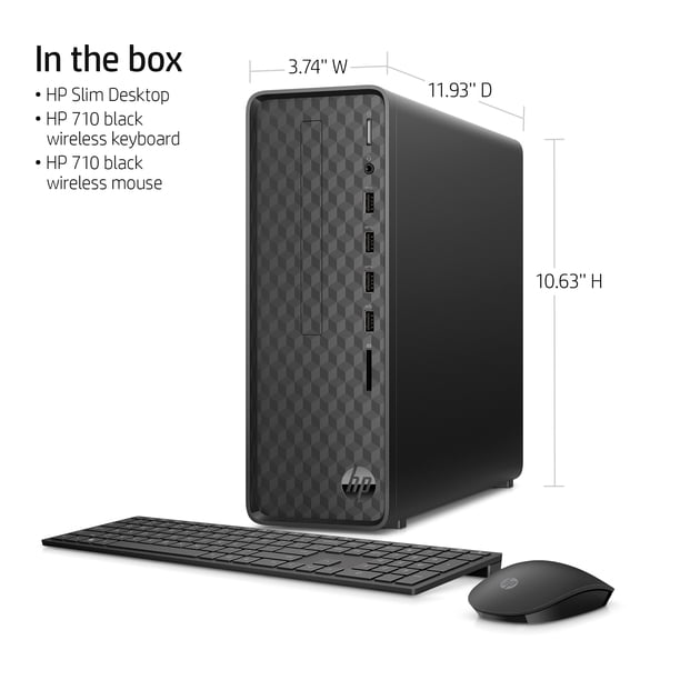 HP Slim Desktop i3, 8GB, 256GB - Walmart Business Supplies